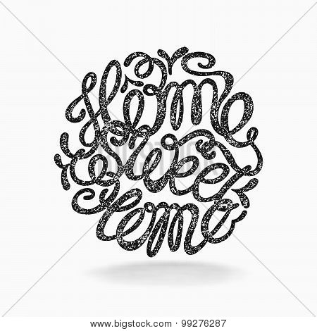 Calligraphic Hand Drawn  Lettering Vector Poster 