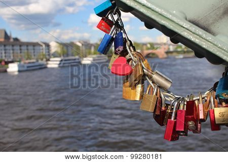 Love Locks On A Bridge