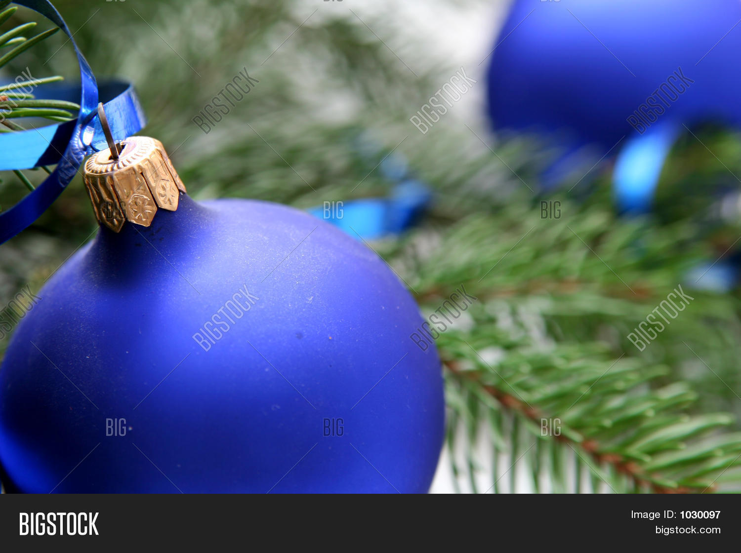 Blue Christmas Bulb Image & Photo (Free Trial) Bigstock