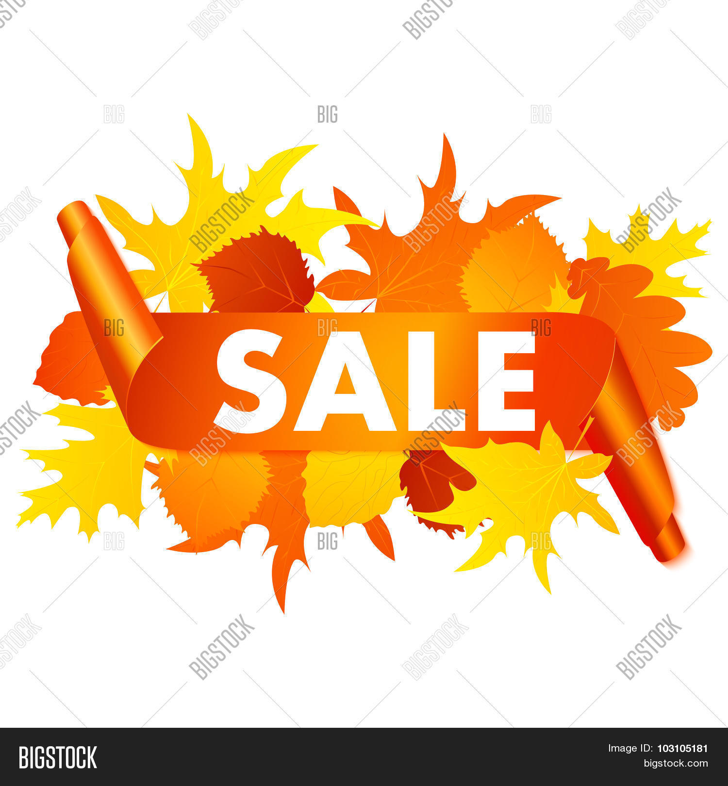 Autumn Sale Banner Vector Photo Free Trial Bigstock
