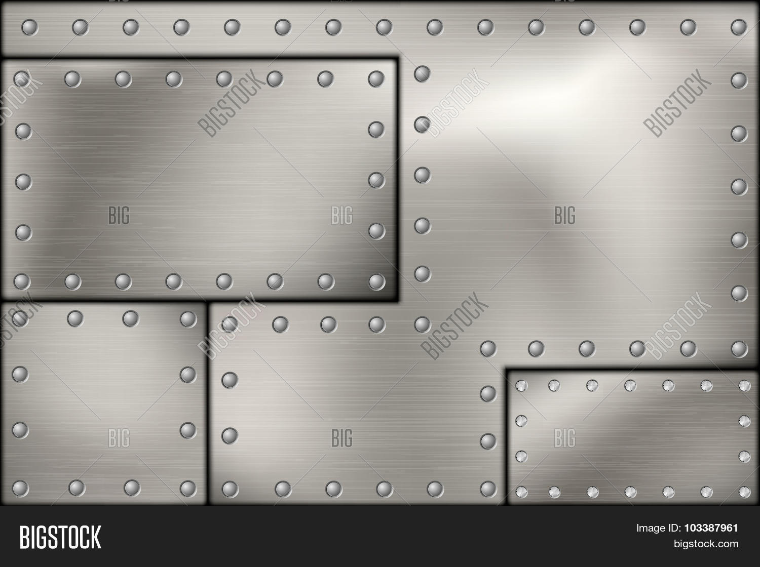Riveted Steel Rivets Vector & Photo (Free Trial) Bigstock