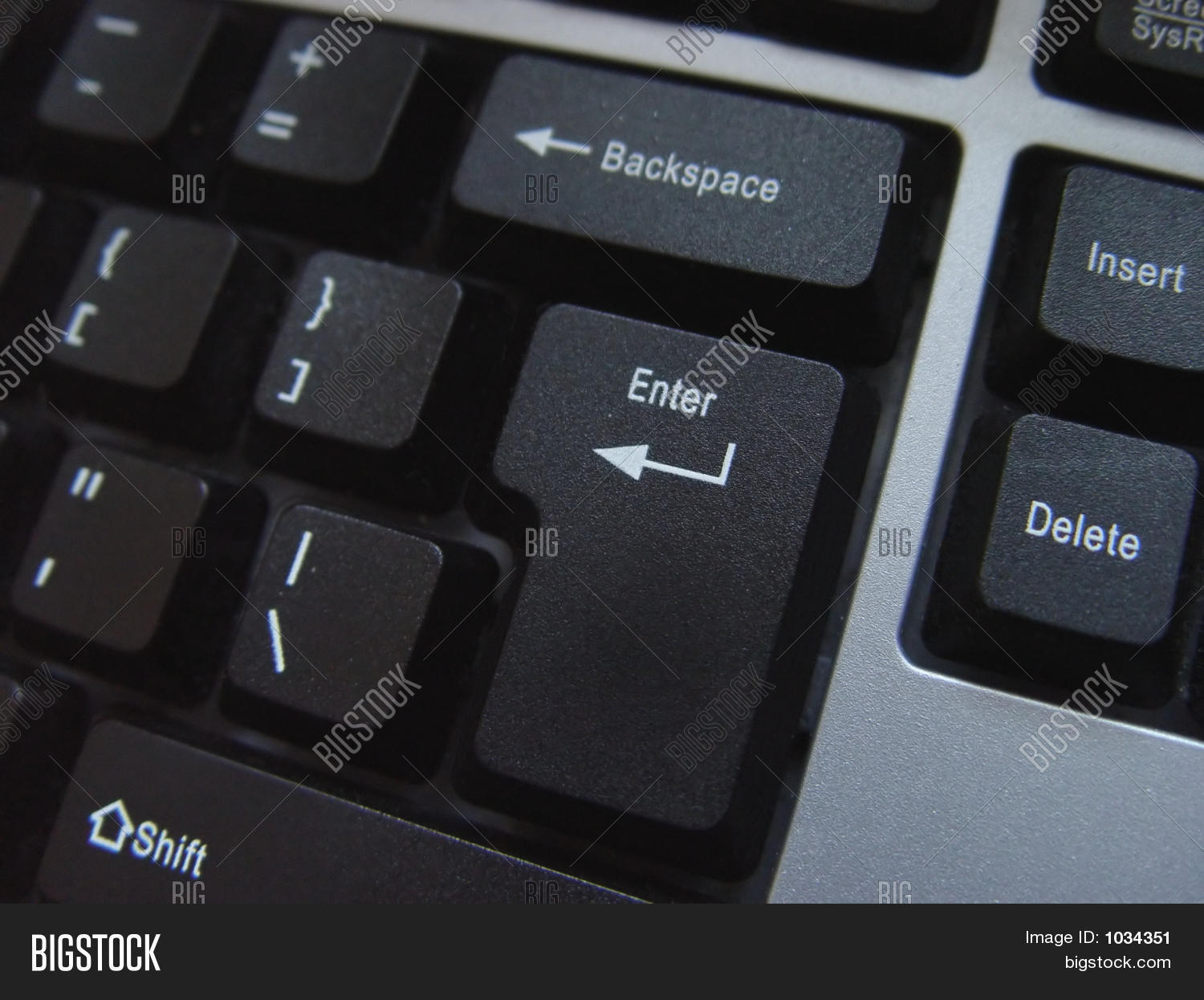 Enter Keyboard Button Image & Photo (Free Trial) Bigstock