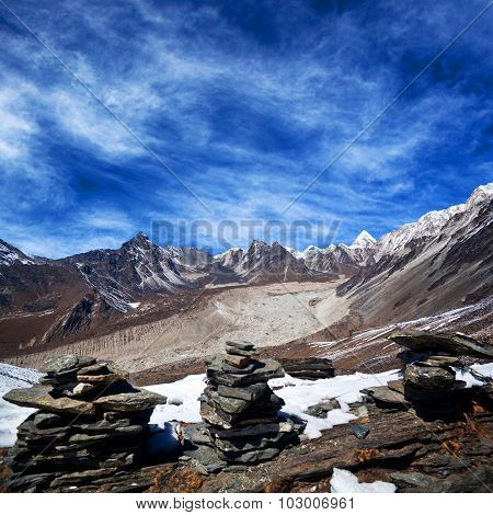 Mountain Landscape In Sagarmatha National Park