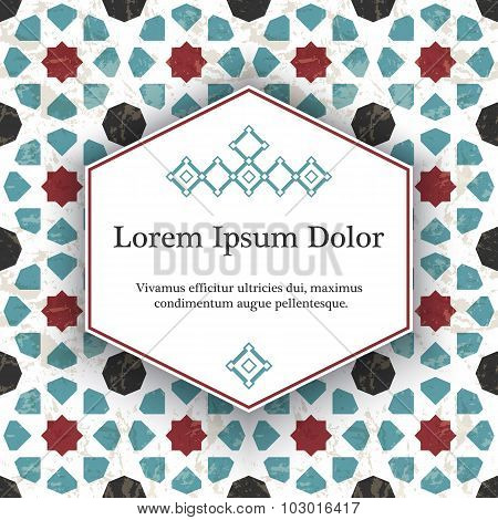 Invitation Card With Arabesque Decor