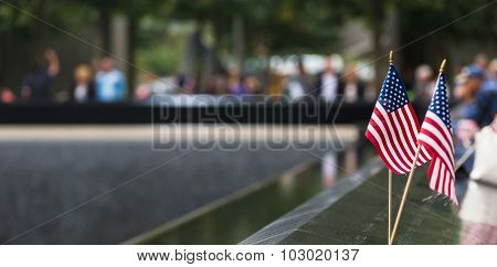 Memorial At World Trade Center Ground Zero