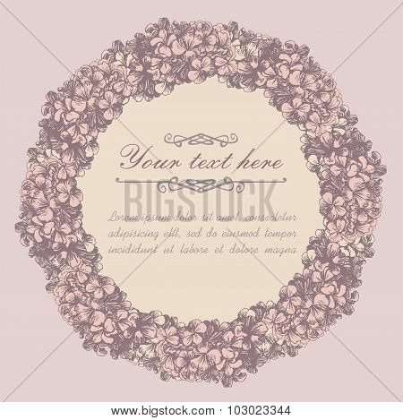 Vintage frame template