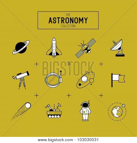 Astronomy Vector Icon Set