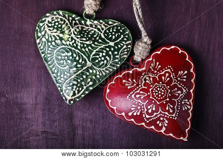 decorative souvenir in the form of heart