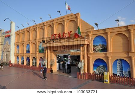 Italy pavilion at Global Village in Dubai, UAE