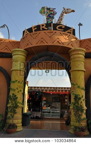 Africa pavilion at Global Village in Dubai, UAE
