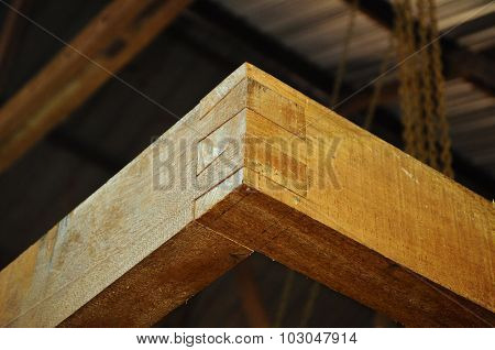 Malaysian traditional wood mortise from Terengganu