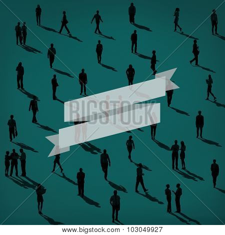 Banner Band Blank Tape Symbol Placard Lebel Sticker Concept