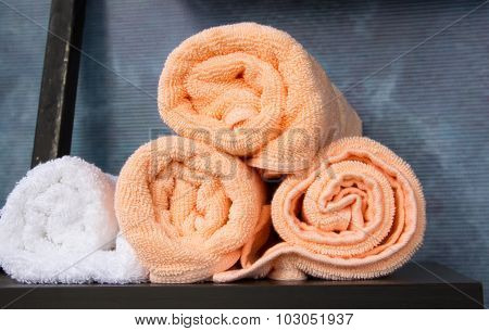 Rolled Towels Stacked