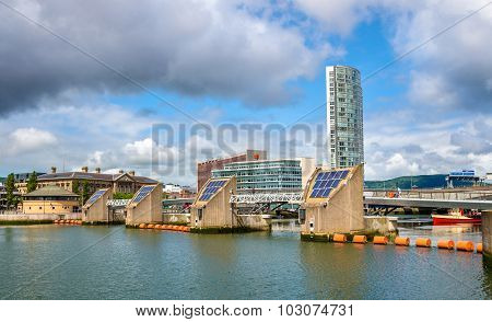 View Of Belfast With The River Lagan - United Kingdom