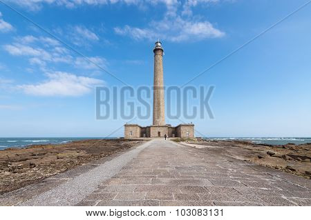 The Old Lighthouse Of Barfleur, France, Normandy 2015