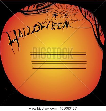 illustration of halloween board