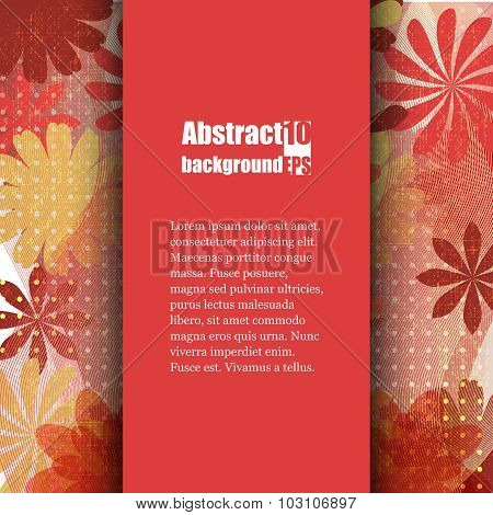 Brochure template with abstract background.