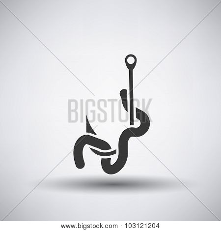 Worm On Hook  Icon