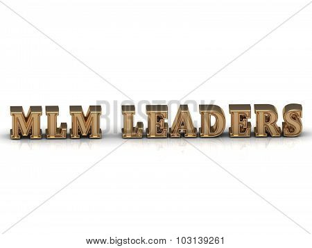 Mlm Leaders - Bright Gold Letters