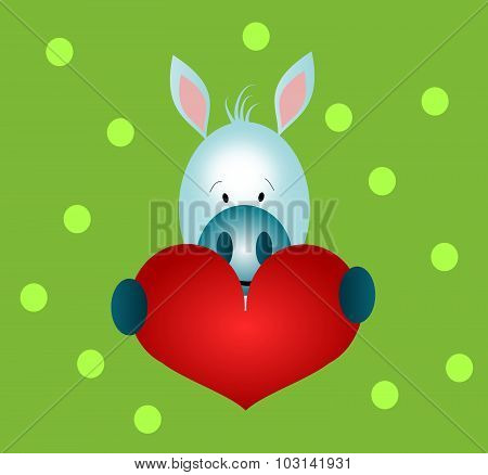 Cute Donkey Love