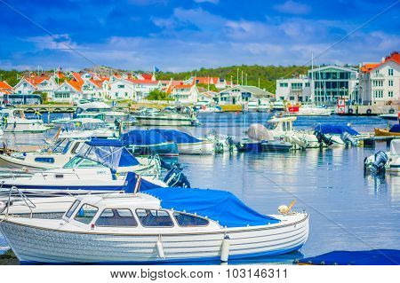 Beautiful View Of Marstrand, Popular Sailing Island, Sweden