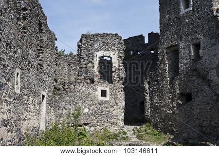 The ruins of the old castle