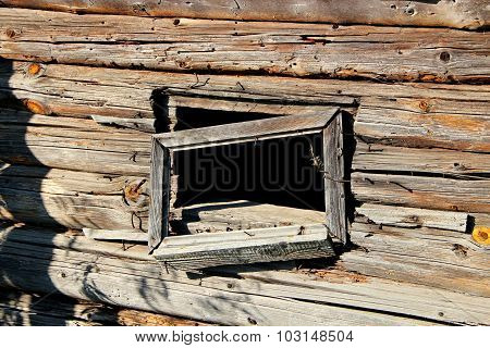 Old Timbered Felling. A Window
