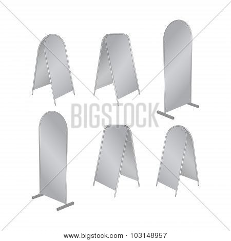 pillar stand placard banner billboard poster ad