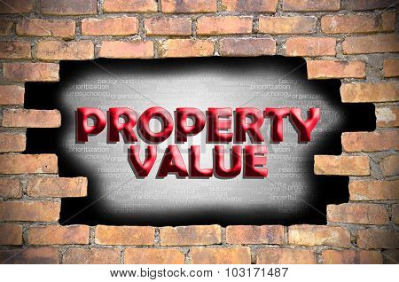 Property Value In The Hole Of Brick Wall