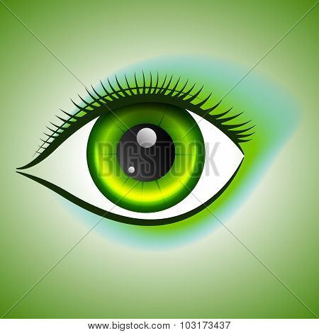 Magic makeup green eye