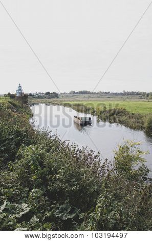 Small boat swim on the Kamenka River