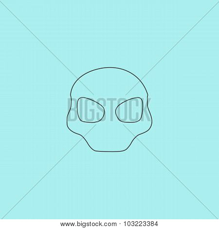Alien Head Vector Icon