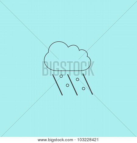 cloud it is raining and hail