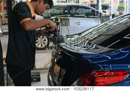 Polishing The Car