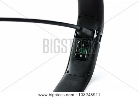 Gimpo-si, Korea - August 13, 2015:  Fitbit Charge Hr
