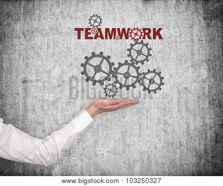 Hand Holding  Teamwork Concept