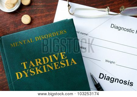 Tardive dyskinesia concept.