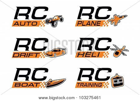 Radio control icon set