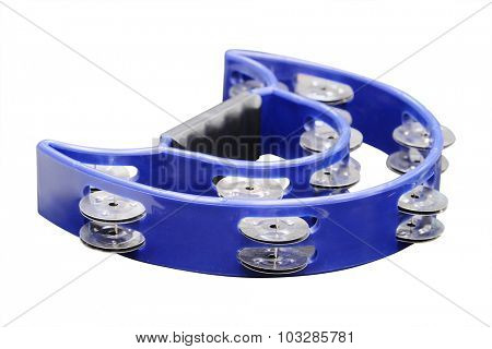 tambourine isolated on the white background