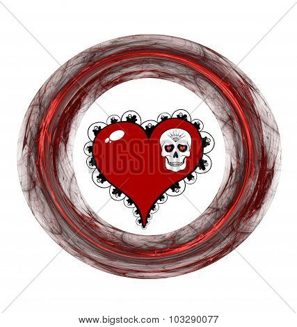 Red Heart, Skull And Plasmatic Ring