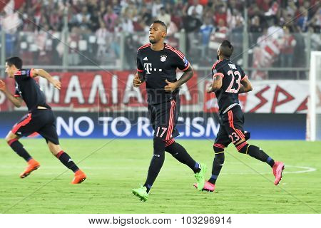 Jerome Boateng During The Uefa Champions League Game Between Olympiacos And Bayern, In Athens, Greec