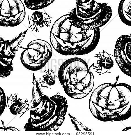 Halloween seamless pattern