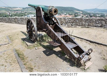 Rusty Historic Cannon, Trencin, Slovakia