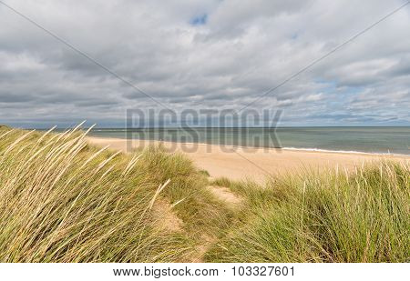 Sand Dunes At Winterton On Sea