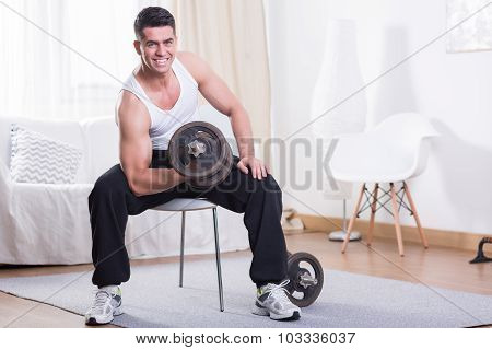Training With Dumbbell