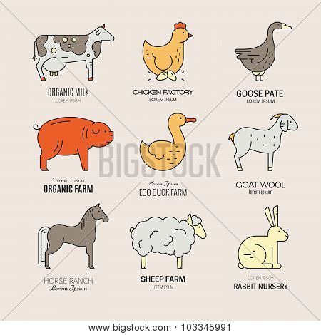 Farm Animals Icons