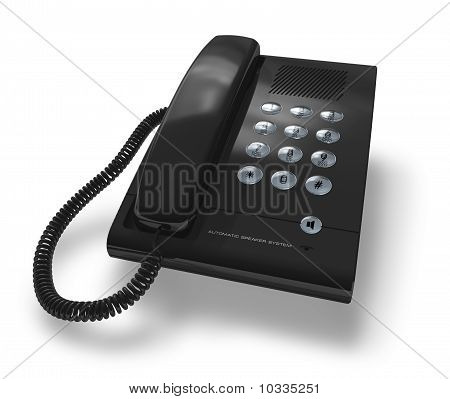Telefono ufficio nero