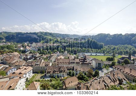 City Of Fribourg In Switzerland