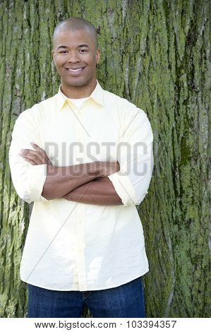 Happy African American Man