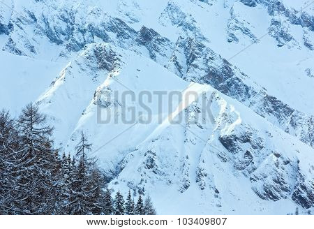 Samnaun Alps Winter View (swiss).
